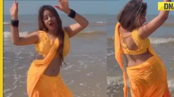 Viral video: Desi girl's steamy dance performance in hot yellow saree wows internet 